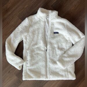 Patagonia Los Gatos Fleece Jacket. White, size medium. Like new